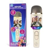 KPop Demon Hunters Bežični karaoke mikrofon Golden s LED svjetlom | shoptok.hr