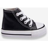 Boto Children's Leather High Sneakers Black and white Marney | ePonuda.com