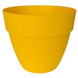 Okrogel cvetlični lonec Lux (Plastika, Rumena) | Shoptok.si