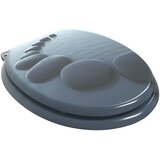  Toaletna sjedala s mekim zatvaranjem 2 pcs Sivi 44 x 38 cm | shoptok.hr