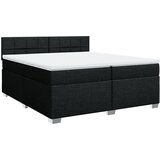  The Living Store Box spring postelja z vzmetnico črn 200x200 cm blago - Box Spring Postelja, (21496784) | Shoptok.si