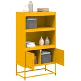  Visoka komoda boja senfa 68,5 x 38,5 x 123,5 cm čelična | shoptok.hr