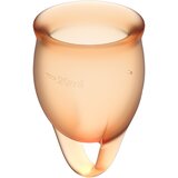 Satisfyer feel confident menstrual cup orange | Shoptok.si