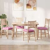  Jastučići za sjedenje 4 pcs Ružičasta 45 x 45 x 12 cm tkanina | shoptok.hr