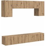 Set TV komoda Zidne 5 pcs Visoki sjaj bijela Konstruirano drvo | shoptok.hr