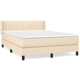  S oprugama i madracem krem 140x200 cm od tkanine | shoptok.hr