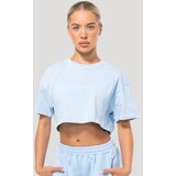GymBeam Women‘s Mochi Cropped T-Shirt Blue XS Cene