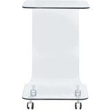 Maison Chic Klubska mizica - kavna mizica - Nizka mizica 45x40x63 cm kaljeno steklo, (21754971) | Shoptok.si