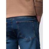 Ombre Men's denim joggers with asymmetrical stitching - blue | shoptok.hr