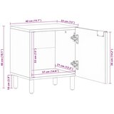  Noćni ormarići 2 kom 40x33x46 cm Masivno drvo akacije | shoptok.hr