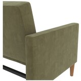 Støraa Zelena žametna raztegljiva sedežna garnitura 207 cm Lilly – | Shoptok.si