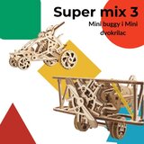UGEARS 3D puzzle super mix 3 (Buggy i Dvokrilac) ( 8294) | ePonuda.com