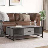 vidaXL Klubska mizica siva sonoma 100x57x35 cm inženirski les | Shoptok.si