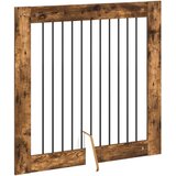  Vrata za pse z stojali 4 pcs Dimljen hrast 100 x 100 cm, (5000232731) | Shoptok.si
