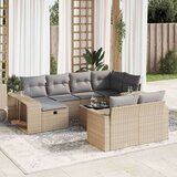 vidaXL 11-dijelni set vrtnih sofa od poliratana s jastucima bež | shoptok.hr