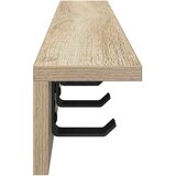  Vješalica za kapute na zidu Sonoma hrast 60 x 10,5 x 10,5 cm | shoptok.hr