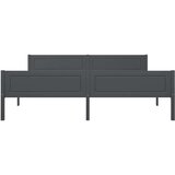  Okvir za krevet od masivne borovine sivi 180 x 200 cm | shoptok.hr