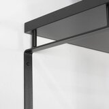 Spinder Design Crna metalna zidna vješalica s policom Rex – | shoptok.hr