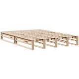  Krevet s regalom za knjige bez madraca 150x200 cm masivno drvo | shoptok.hr