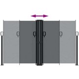 Uvlačiva bočna tenda 140 x 600 cm crna | shoptok.hr