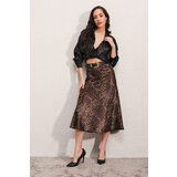 Bigdart Skirt - Brown cene