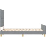  Krevetna konstrukcija Svjetlosiva 120x190 cm Tkanina | shoptok.hr