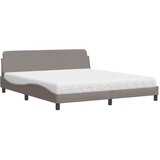  The Living Store Postelja z vzmetnico taupe 180x200 cm blago - Postelja, (21496971) | Shoptok.si
