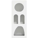  Strani šal Bela 40 x 35 x 100,5 cm Konstruiran les, (5000108439) | Shoptok.si