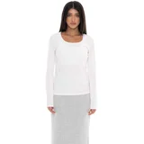 Majice z dolgimi rokavi Woman T-Shirt Long Sleeves All You Need Bela