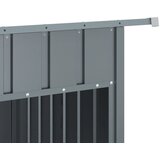  Kućica za pse s krovom antracit 153x91x110 cm pocinčani čelik | shoptok.hr
