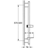 Grohe 26599000 Vitalio SmartActive tu&amp;scaron; konzola 600 mm Slike