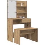 vidaXL toaletni stolić s LED-om Artisan hrastovinom izrađenim drvom | shoptok.hr