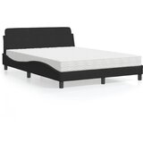 vidaXL Krevet s madracem crni 120 x 200 cm baršunasti Cijene