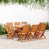  Sklopive vrtne stolice 8 kom 57x66x95 cm od drva bagrema | shoptok.hr