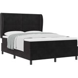  Krevet s opruga kutije s madracem Crna 200 x 140 cm Baršun | shoptok.hr