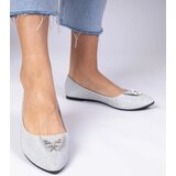 D/CEO marka niezdefiniowana Silver glitter ballet flats with butterfly Denny | shoptok.hr