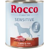  Varčno pakiranje Rocco Sensitive 24 x 800 g - Jagnjetina & riž | shoptok.hr