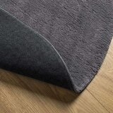 Preproga HUARTE s kratkimi vlakni mehka pralna antracit Ø 80 cm | Shoptok.si