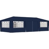 vidaXL Profesionalen vrtni šotor s stranicami 4x9 m moder 90 g/m² | Shoptok.si