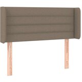  Posteljno vzglavje taupe 83x16x78/88 cm blago | Shoptok.si