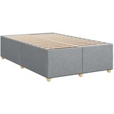vidaXL Boxspring postelja z vzmetnico svetlo siva 120x190 cm blago | Shoptok.si
