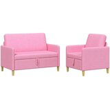  Set sofe s pohranom 2 pcs Ružičasta Poliester | shoptok.hr