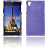  Gumijasti / gel etui Jelly Plum za Sony Xperia Z1 - vijolični Cene