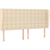  Uzglavlje s ušima krem 203x23x118/128 cm od tkanine | shoptok.hr