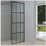 Tuš stijenka 90x200 crne linije+crni profil SHOWERLUX | Eponuda.ba