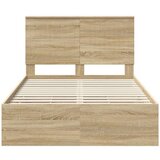  Konstrukcija postelje s predalom Sonoma hrast 120 x 200 cm, (5000121336) | Shoptok.si