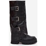 Boto Insulated Women's Boots with Silver Clamps Black Isavine | Shoptok.si