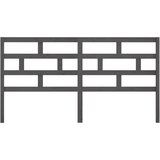  Posteljno vzglavje sivo 206x4x100 cm trdna borovina, (20647229) | Shoptok.si