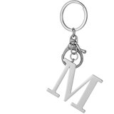 INF Sodoben minimalističen obesek za ključe s črkami iz nerjavečega jekla M, (21536135) | Shoptok.si