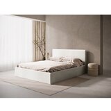 Micadoni Bež tapecirani bračni krevet s prostorom za odlaganje/bez uzglavlja s podnicom 180x200 cm Susan – | shoptok.hr